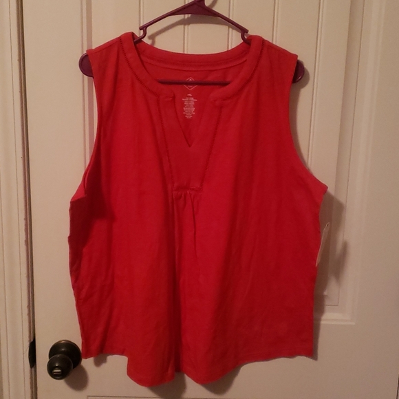 St. John's Bay Tops - St John's Bay Red tank size XXL